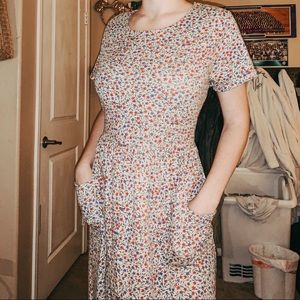Large Bobbie Brooks Vintage Maxi Dress 